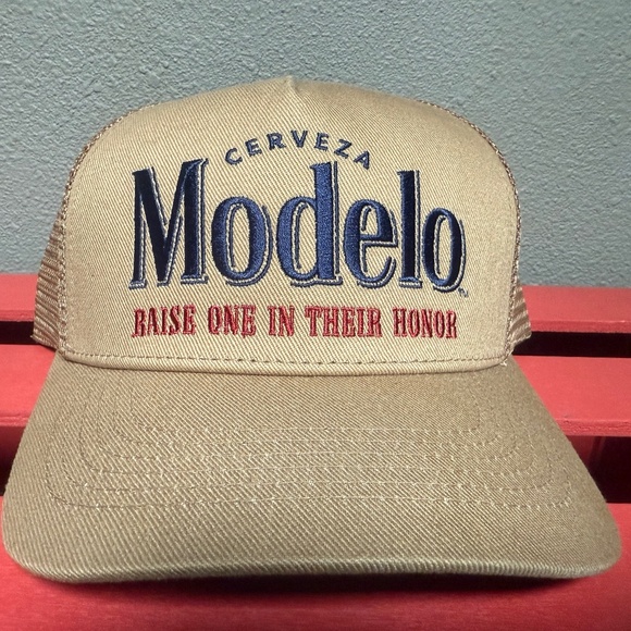 Modelo Cerveza Brown Snapback Hat Lucky Brand Exclusive - Picture 1 of 6